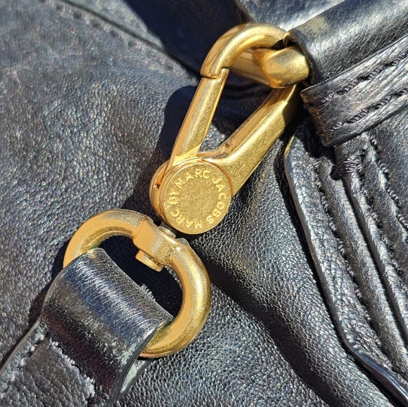 Marc by Marc Jacobs black leather hobo satchel - Picture 13 of 15